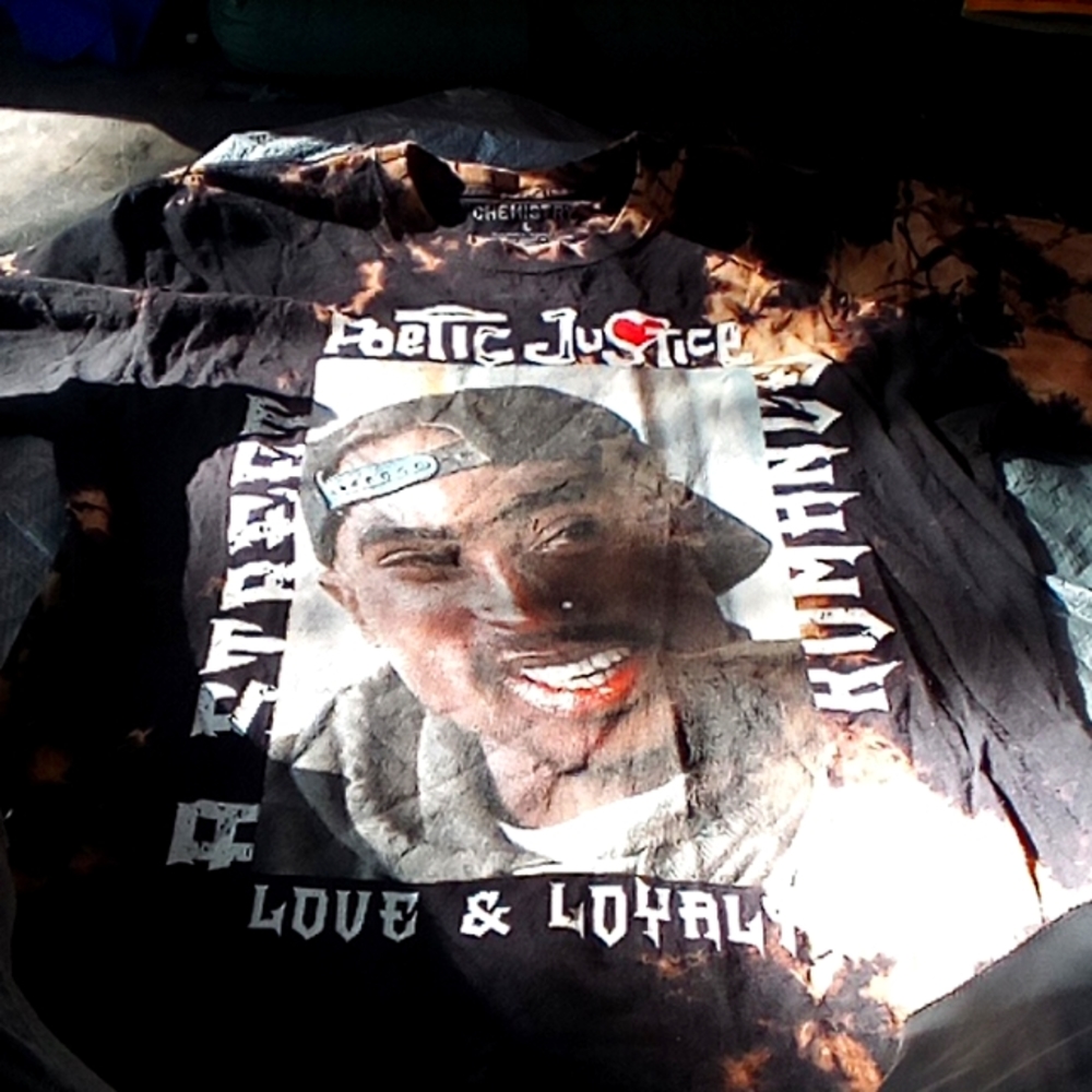Chemist Tupac Shakur Poetic justice street romance love & loyalty.SZ.LG Ret.$30.